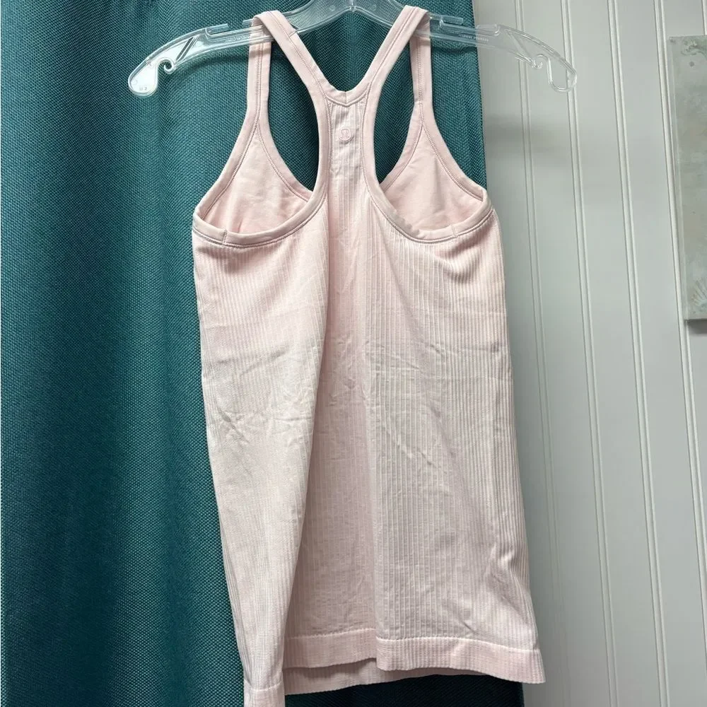 Lululemon Ebb To Street Tank II in Light Pink Size 6